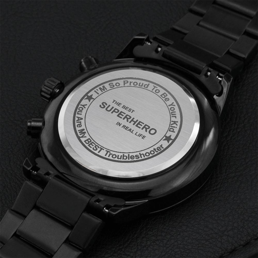 To Dadgrandfather Engraving Chronograph Watch