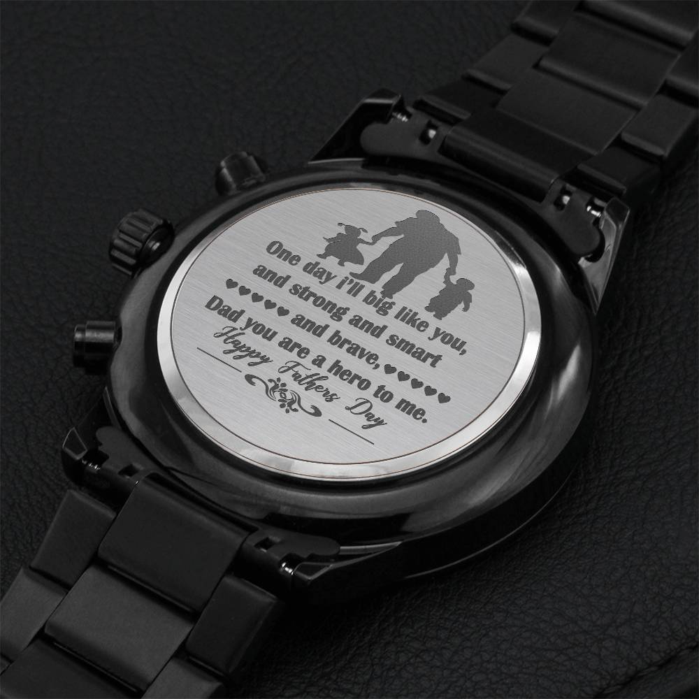 Engraved Love To Father Engraving Chronograph Watch