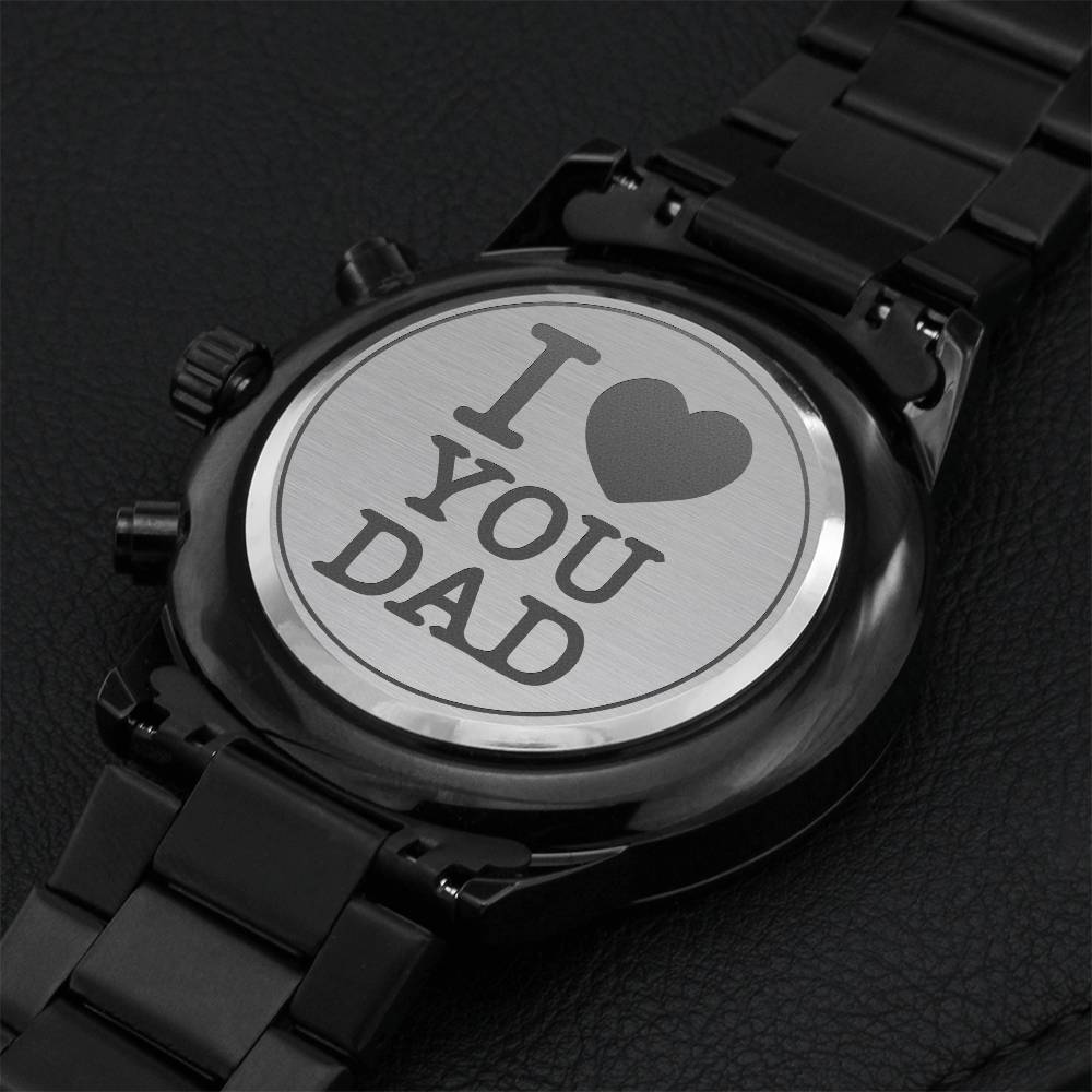 Best Watches To Gift Your Dad On Father's Day Engraving Chronograph Watch