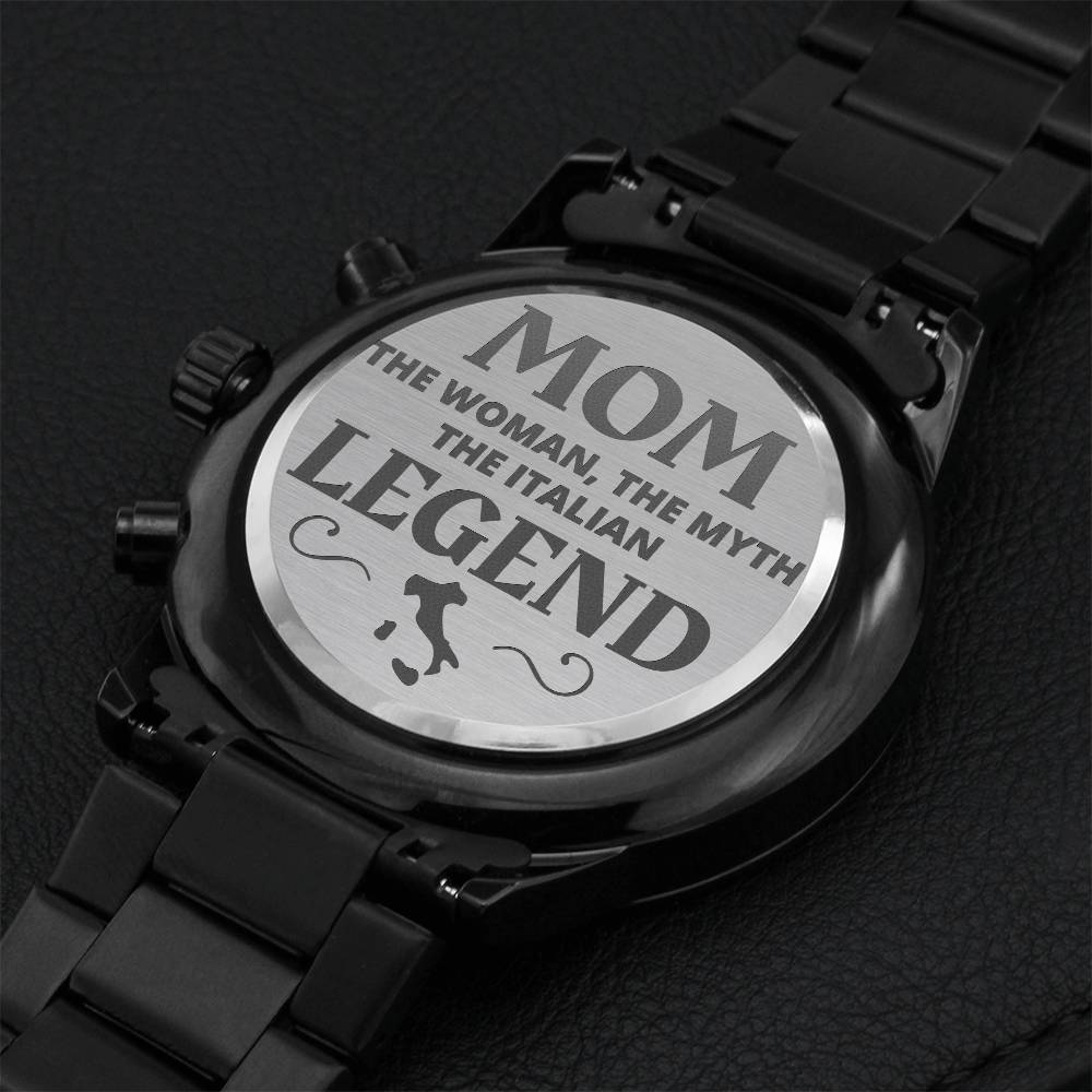 Mom Italian Legend Chrono Watch Engraving Chronograph Watch