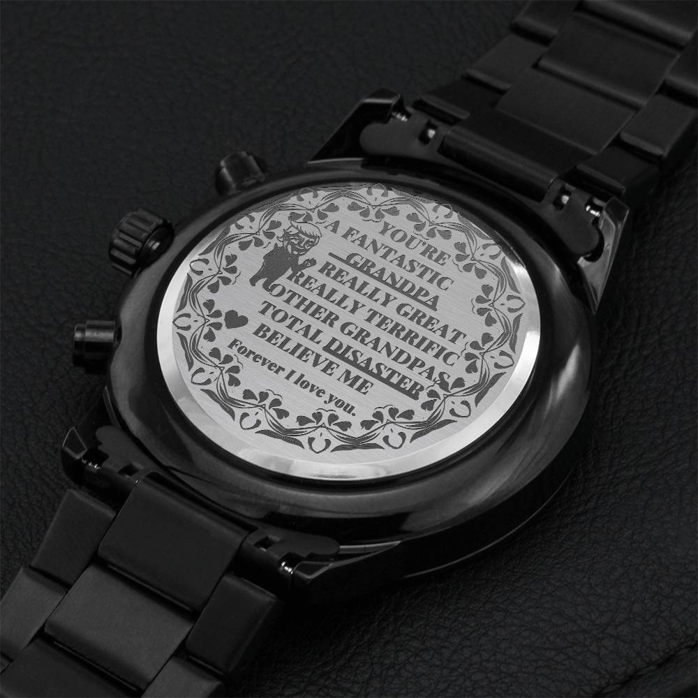 Grandpa Great Engraving Chronograph Watch