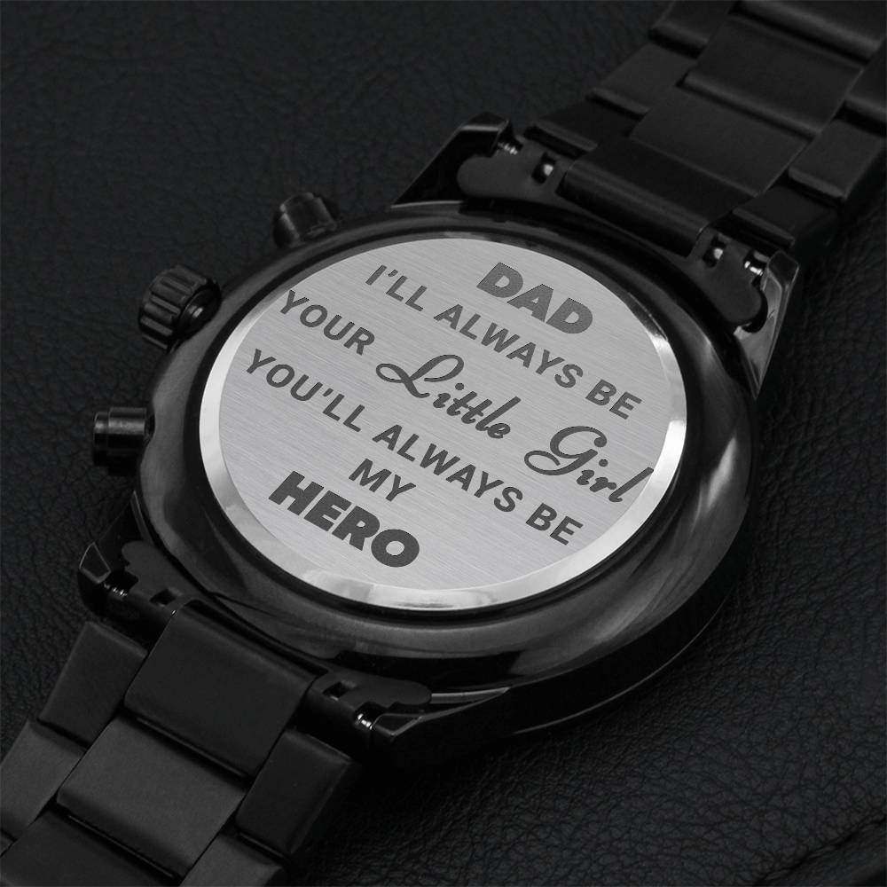 Always My Hero Engraving Chronograph Watch