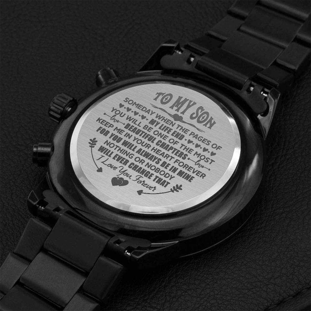 Beautiful Chapter - Son Chronograph Watch Engraving Chronograph Watch