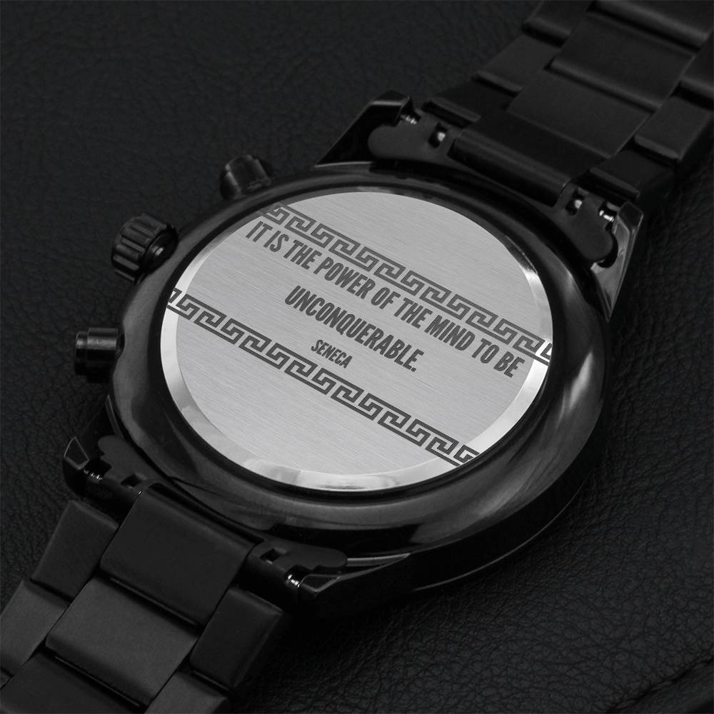 Engraved Chronograph Watch - Power Of The Mind - July Special Engraving Chronograph Watch