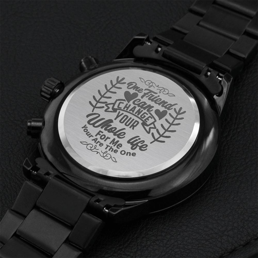 Gift For Best Friend Engraving Chronograph Watch