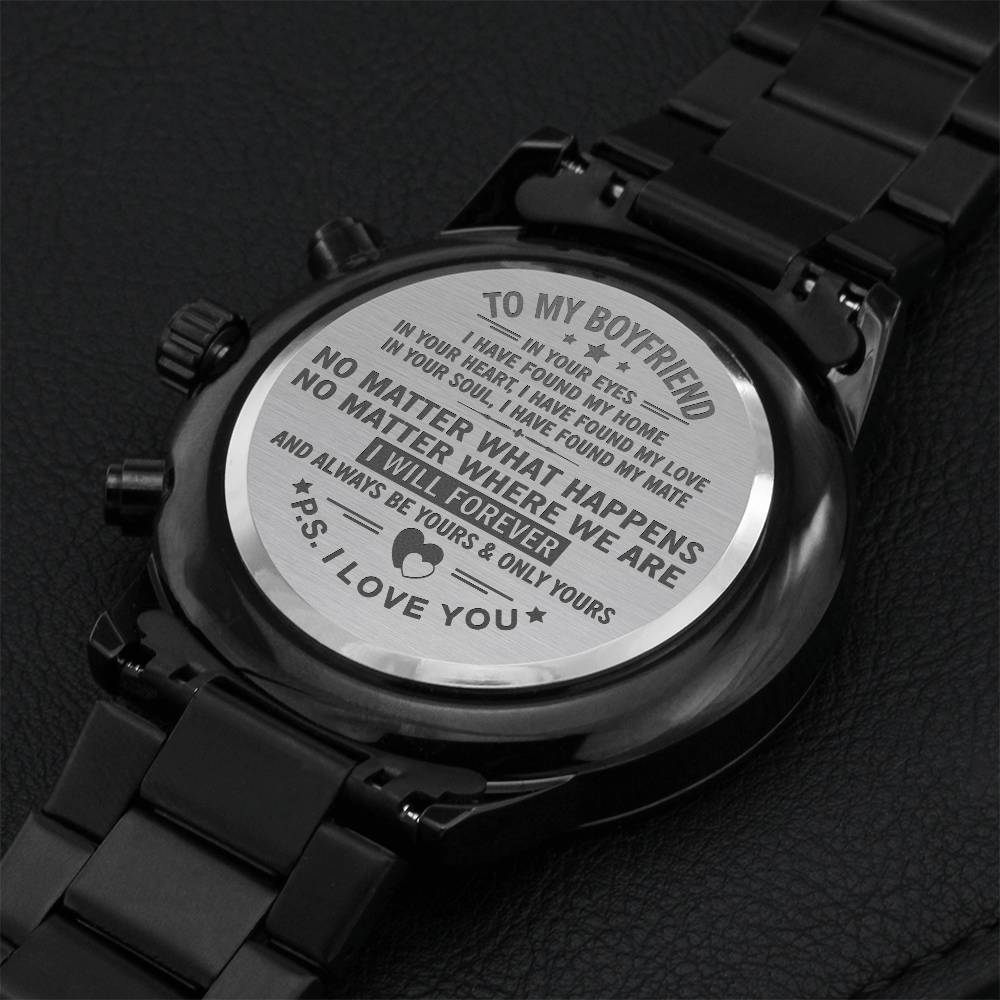 I Will Forever And Always Be Yours - Perfect Gift For Boyfriend Engraving Chronograph Watch