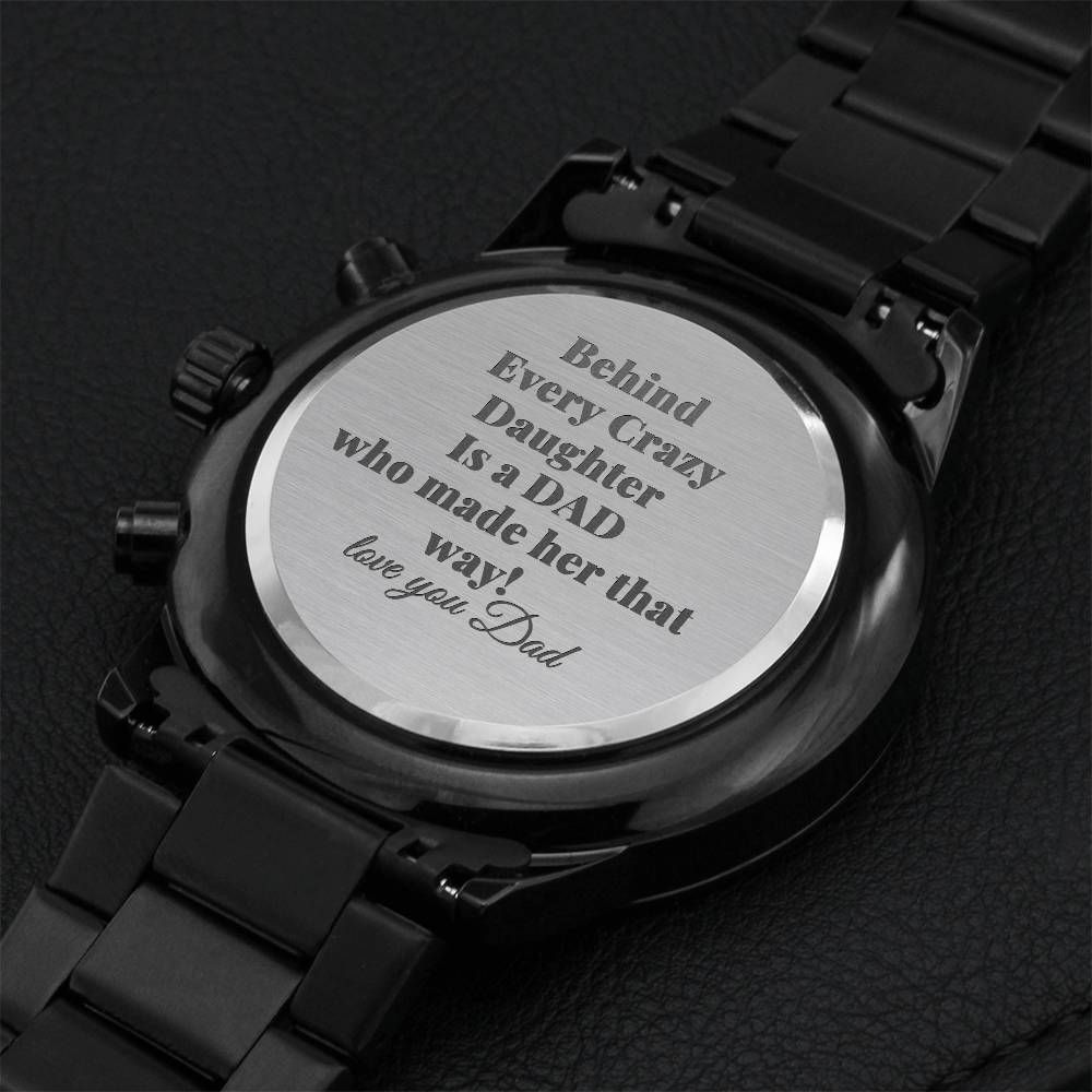 Dad Best Engraving Chronograph Watch