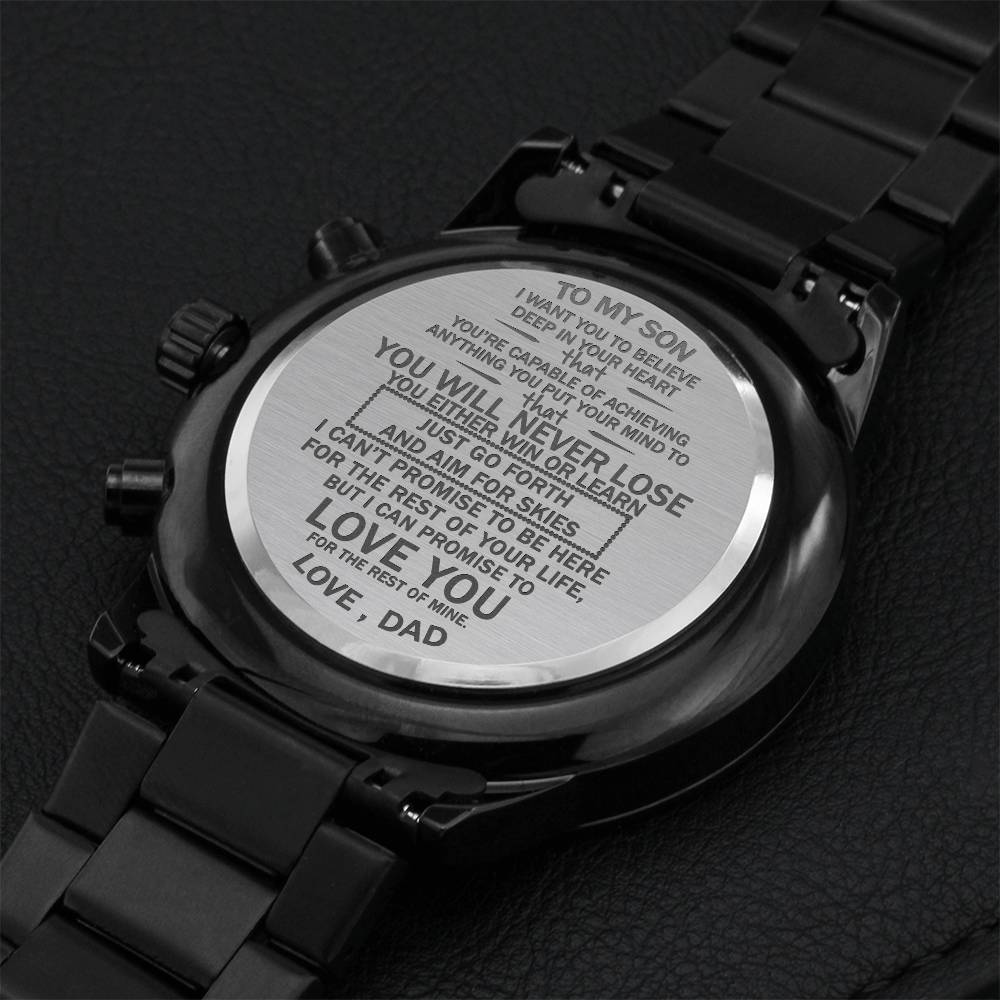 Gift For Son 1 Engraving Chronograph Watch