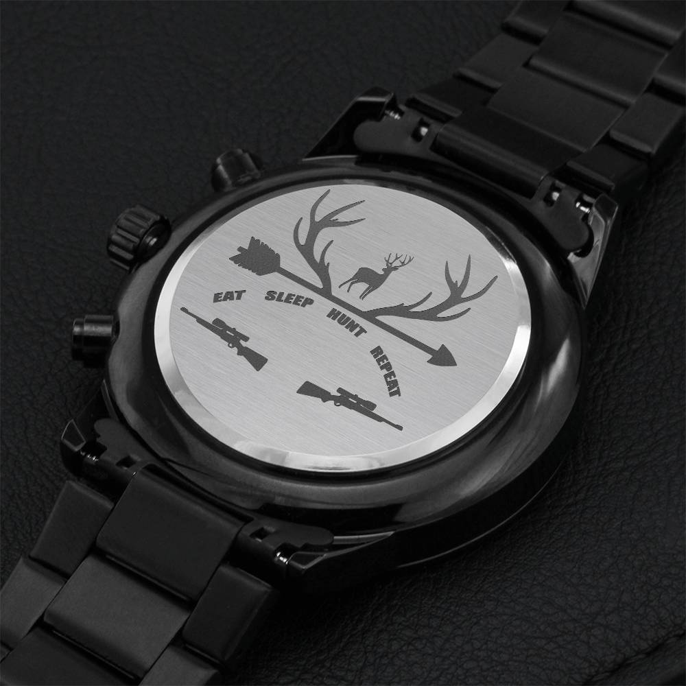 Number One Dad Engraving Chronograph Watch