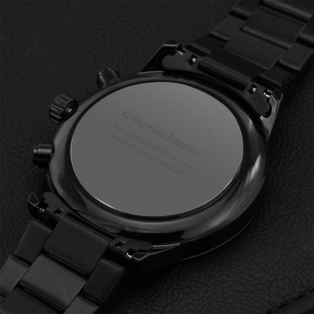 Give This To Your Man Engraving Chronograph Watch