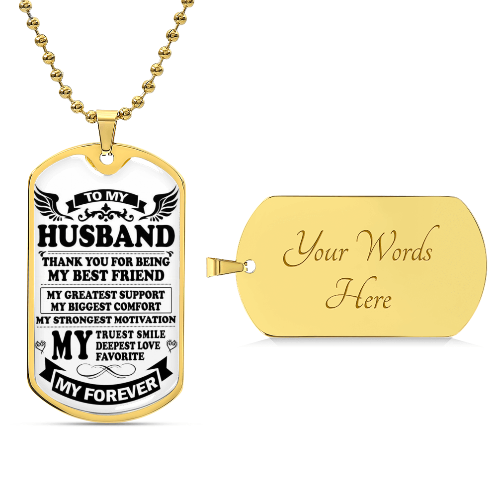 Gift For Husband, Dog Tag, Dog Tag For Husband, Gift For Husband, Form Wife - Army Tag Necklace, Dog Tag Necklace