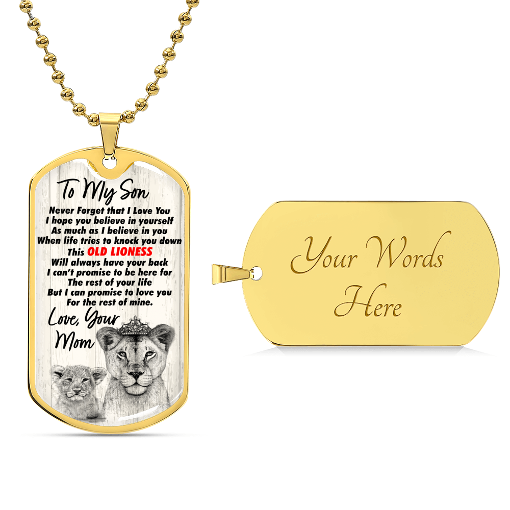Gift For Son - Premium Dog Tag - Army Tag Necklace, Dog Tag Necklace