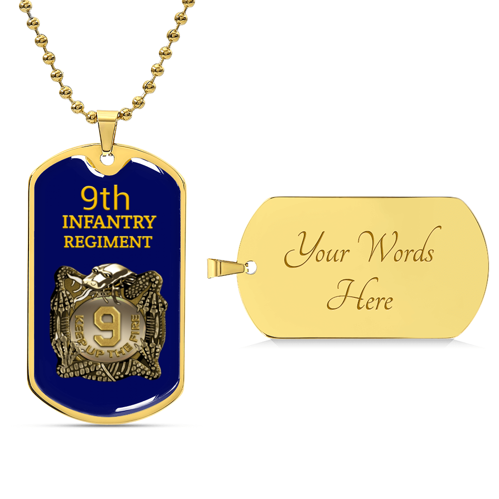 Awesome Dog Tag For 9Th Infantry Regiment - Army Tag Necklace, Dog Tag Necklace