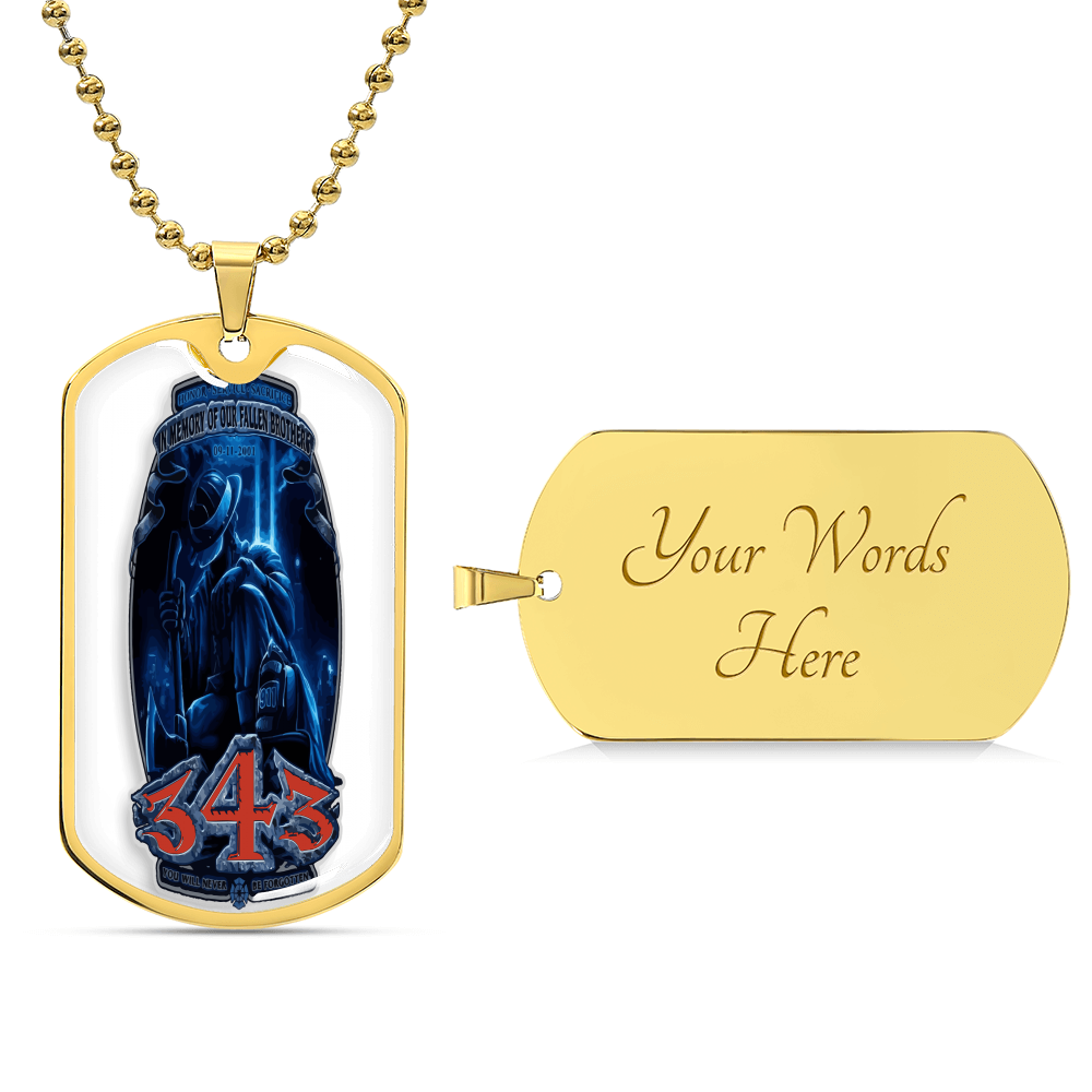 Best Gift For Firefighter - Army Tag Necklace, Dog Tag Necklace