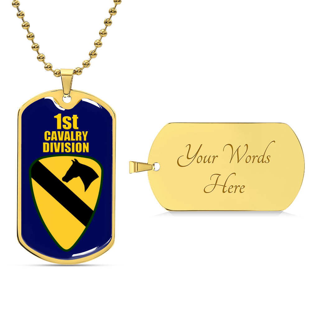 Gorgeous Dog Tag For 1St Cavarly Division - Army Tag Necklace, Dog Tag Necklace