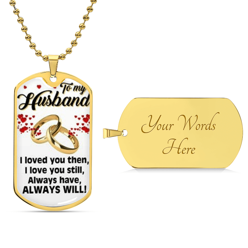 Gift For Husband, Dog Tag, Dog Tag For Husband, Gift For Husband, Form Wife - Army Tag Necklace, Dog Tag Necklace