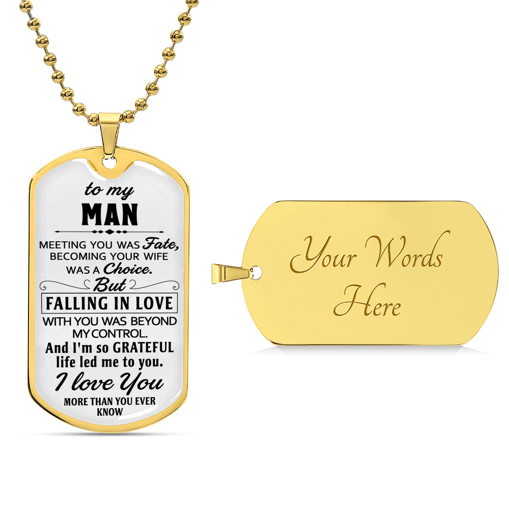 Gift For Your Man - So Grateful - Dog Tag - Army Tag Necklace, Dog Tag Necklace