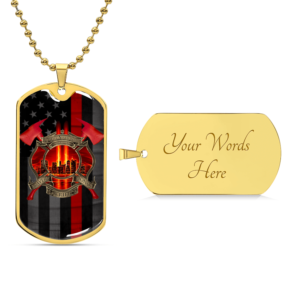 Never Forget - Army Tag Necklace, Dog Tag Necklace