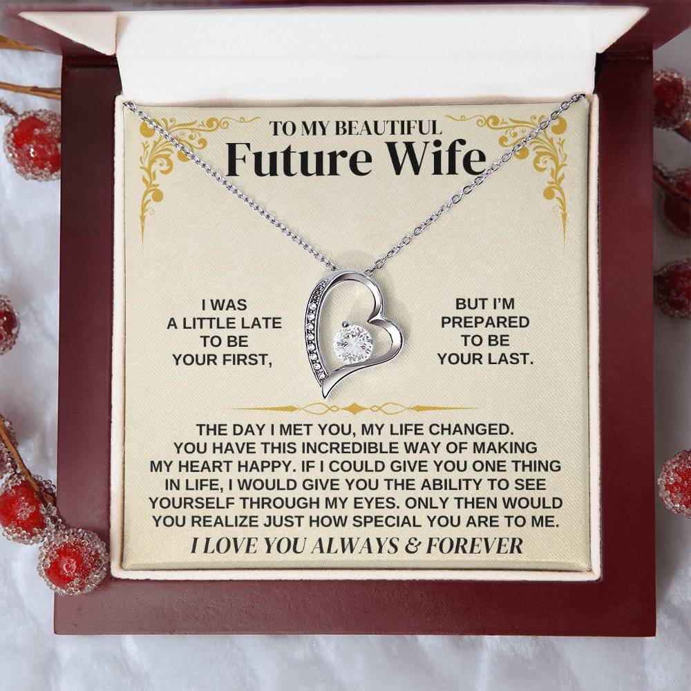 To My Future Wife - Forever Love Necklace Gift Set - Forever Love Necklace