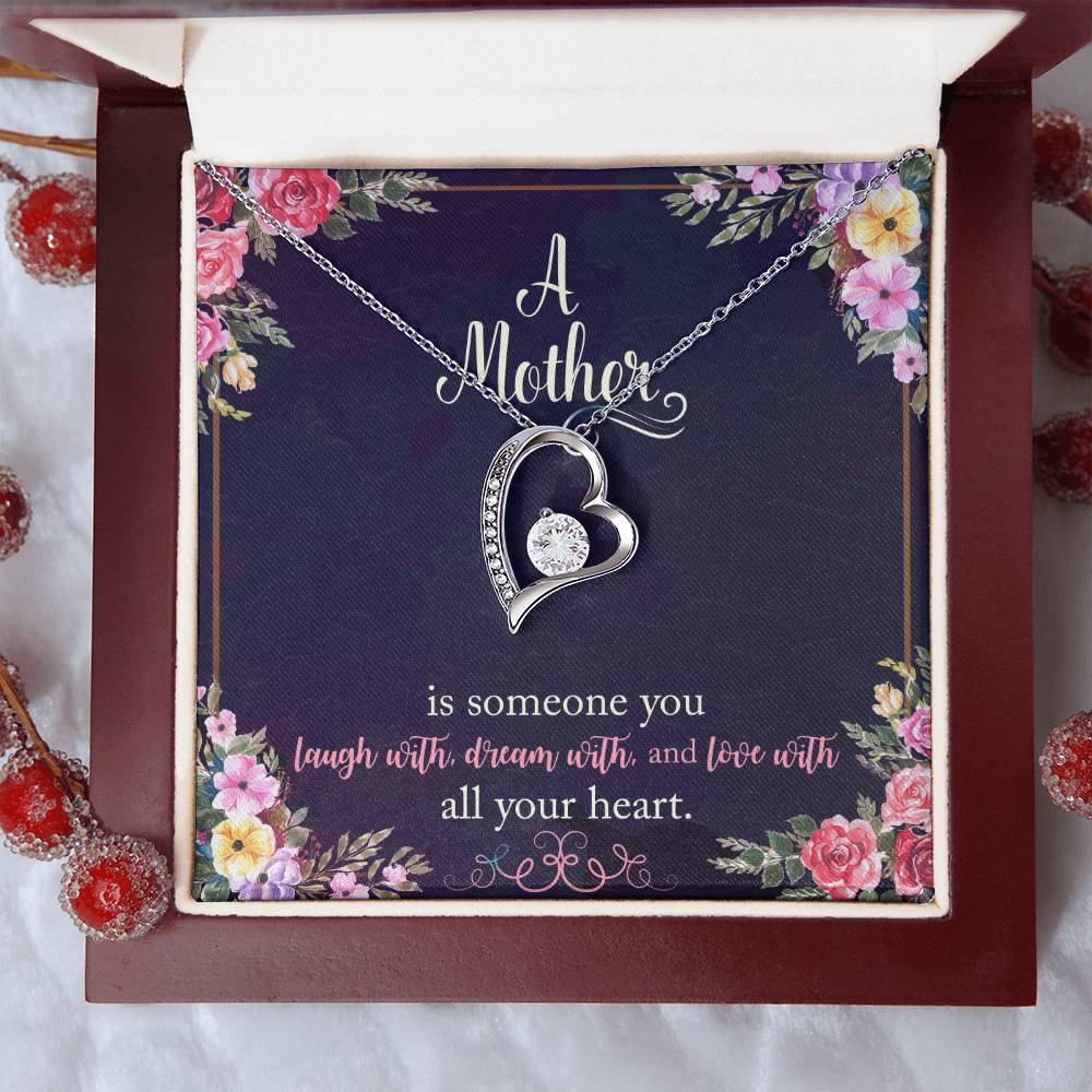 Gift For Mom With Message Card 1 Forever Love Necklace