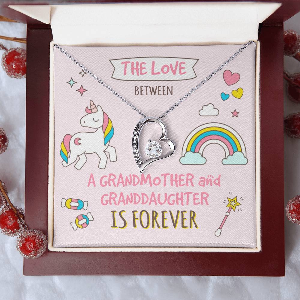The Love Between A Grandmother And Granddaughter Is Forever Grandma And Granddaughter Necklace Granddaughter Christmas Gift Granddaughter Forever Love Necklace