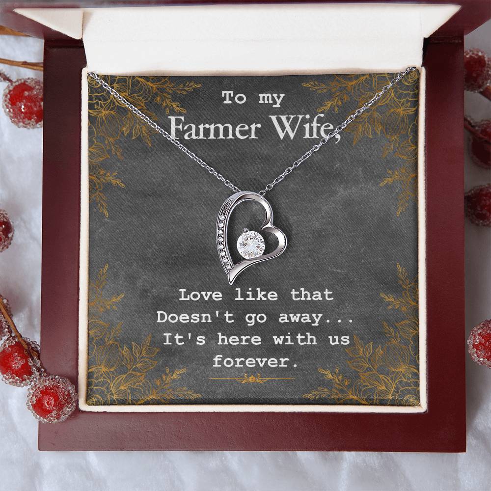 To My Farmer Wife Necklace Forever Love Necklace