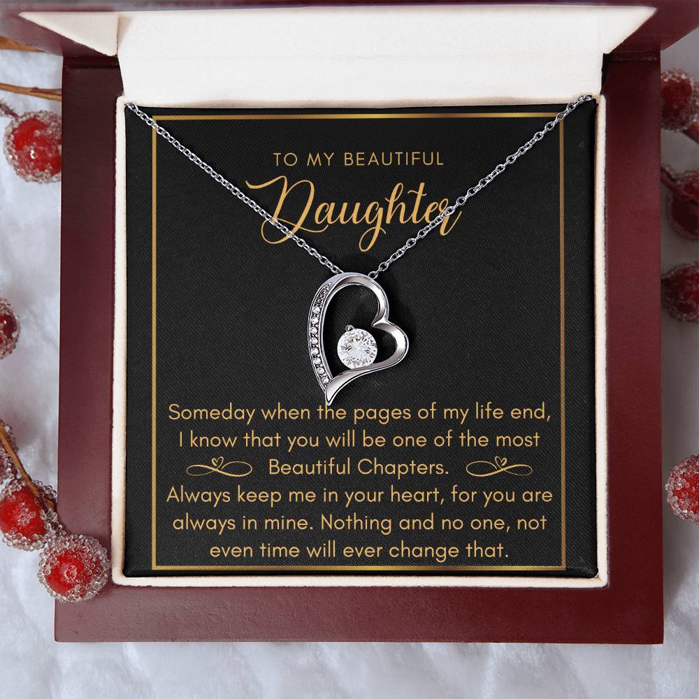 Daughter Most Beautiful Chapters Infinity Bracelet Daughter Birthday Mom And Daughter Gift Valentine's Mother's Day Daughter Graduation Gift Wedding Forever Love Necklace