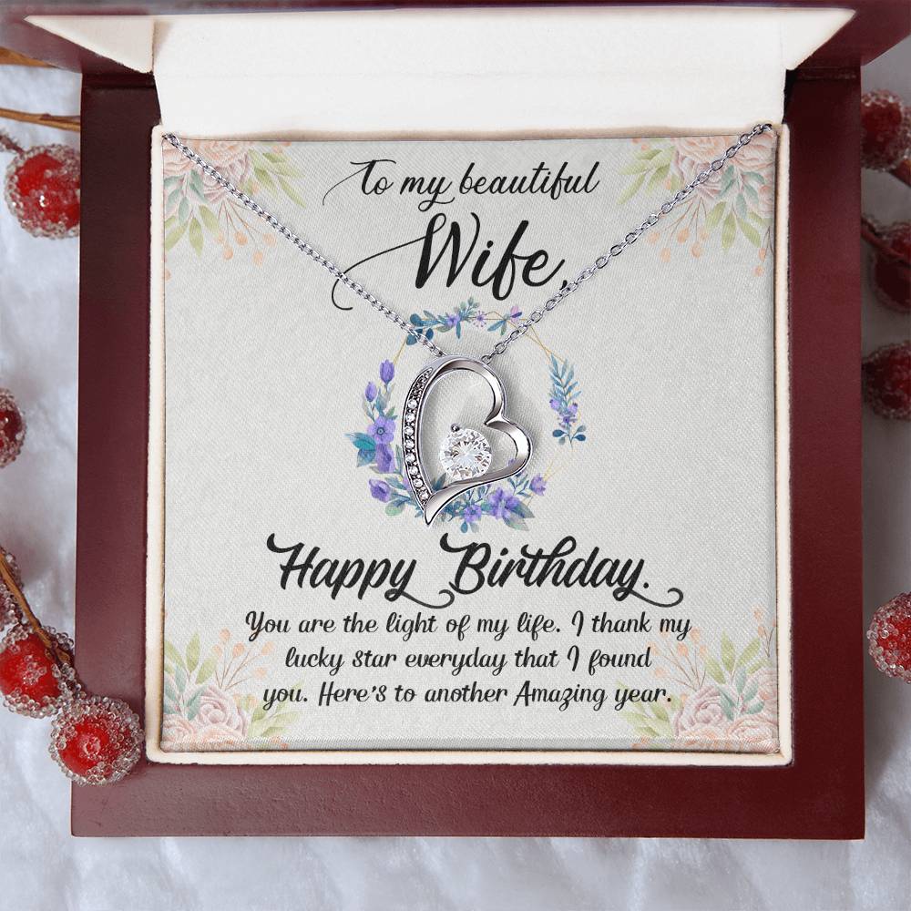 Husband To Wife - The Light Of My Life - Forever Love Necklace Forever Love Necklace