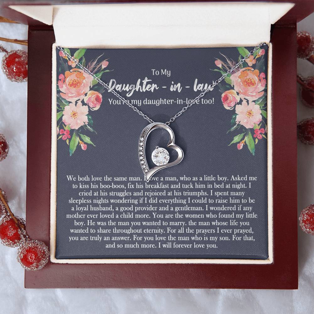 To My Daughter In Law Forever Love Necklace