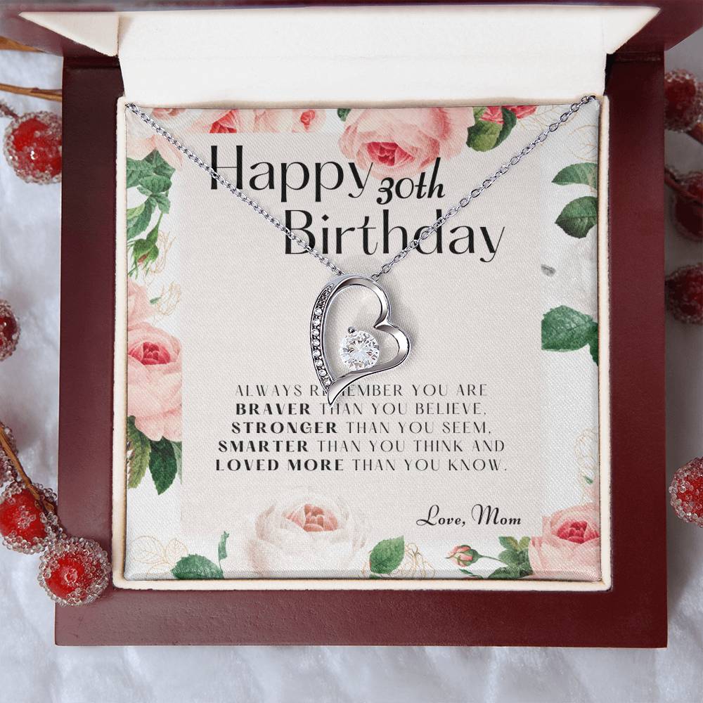 30th Birthday Gifts For Daughter Gift For Daughter From Mom Daughter Mother Necklace Daughter Gift From Mommy 1 Forever Love Necklace