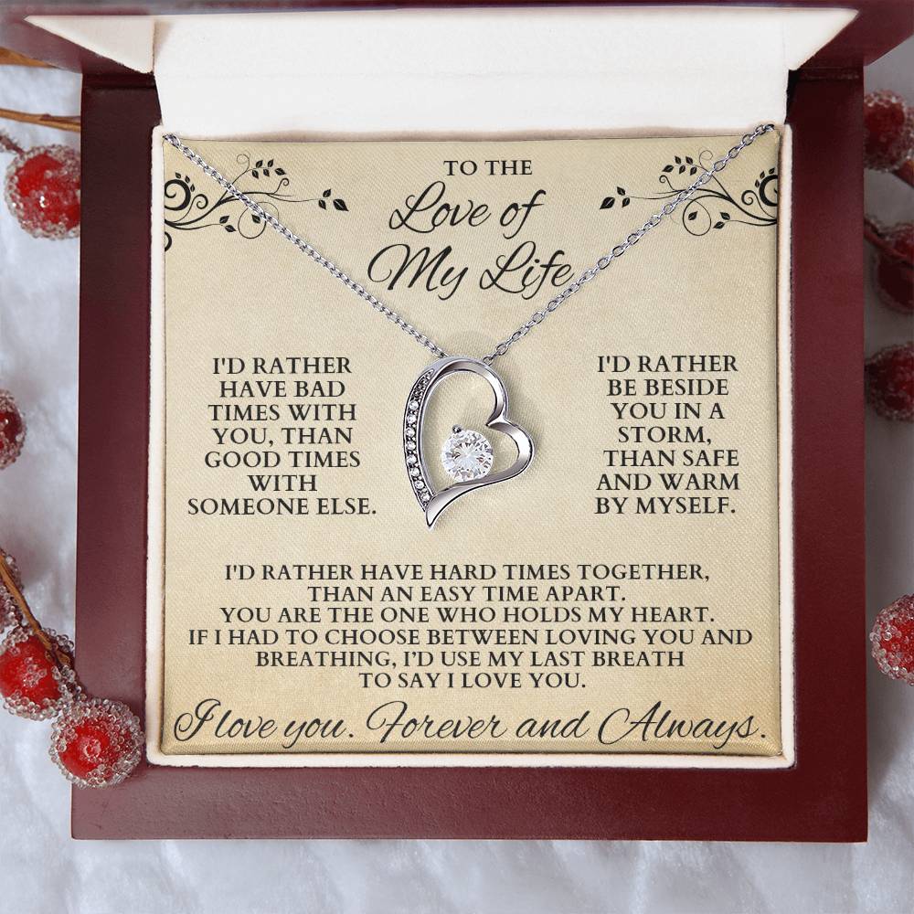Forever Love Of My Life Necklace Forever Love Necklace