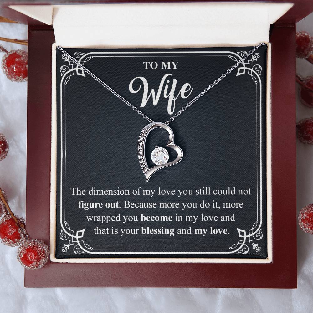 To My Wife 4 Forever Love Necklace