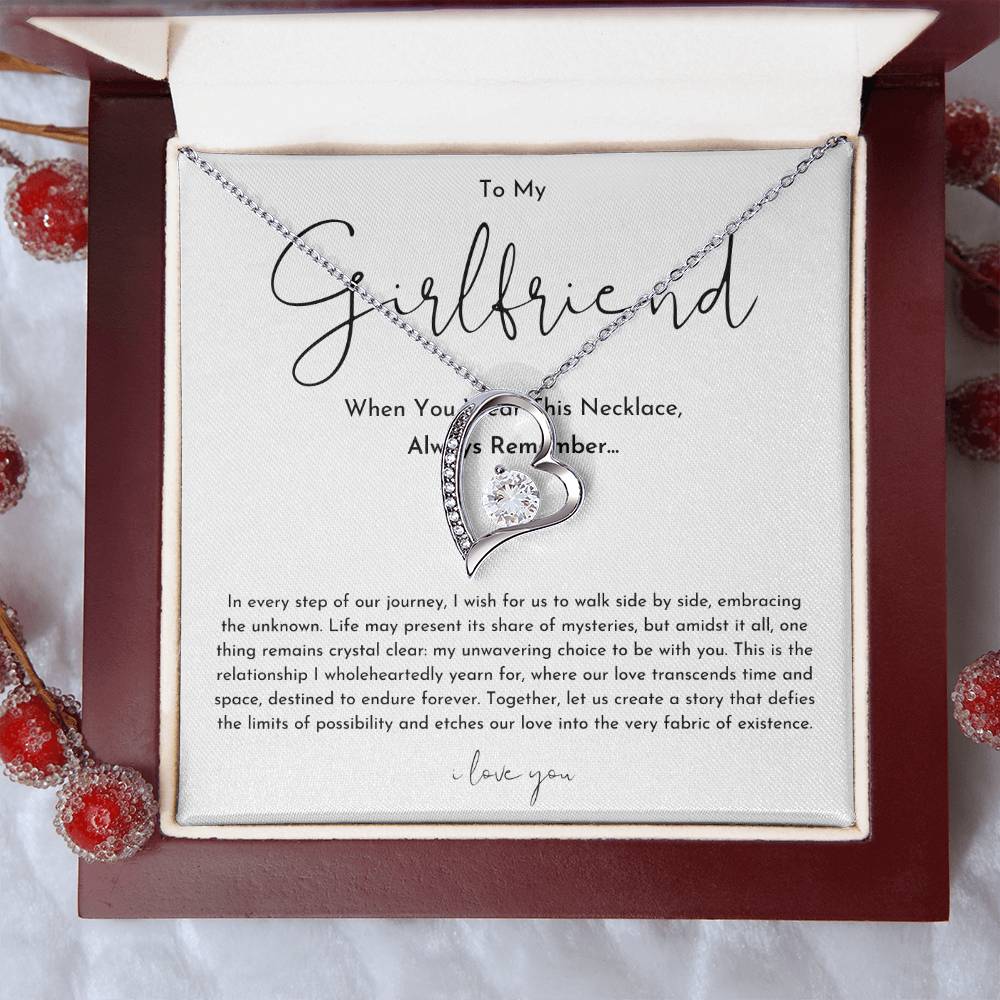 To My Girlfriend Always Remember Forever Love Necklace