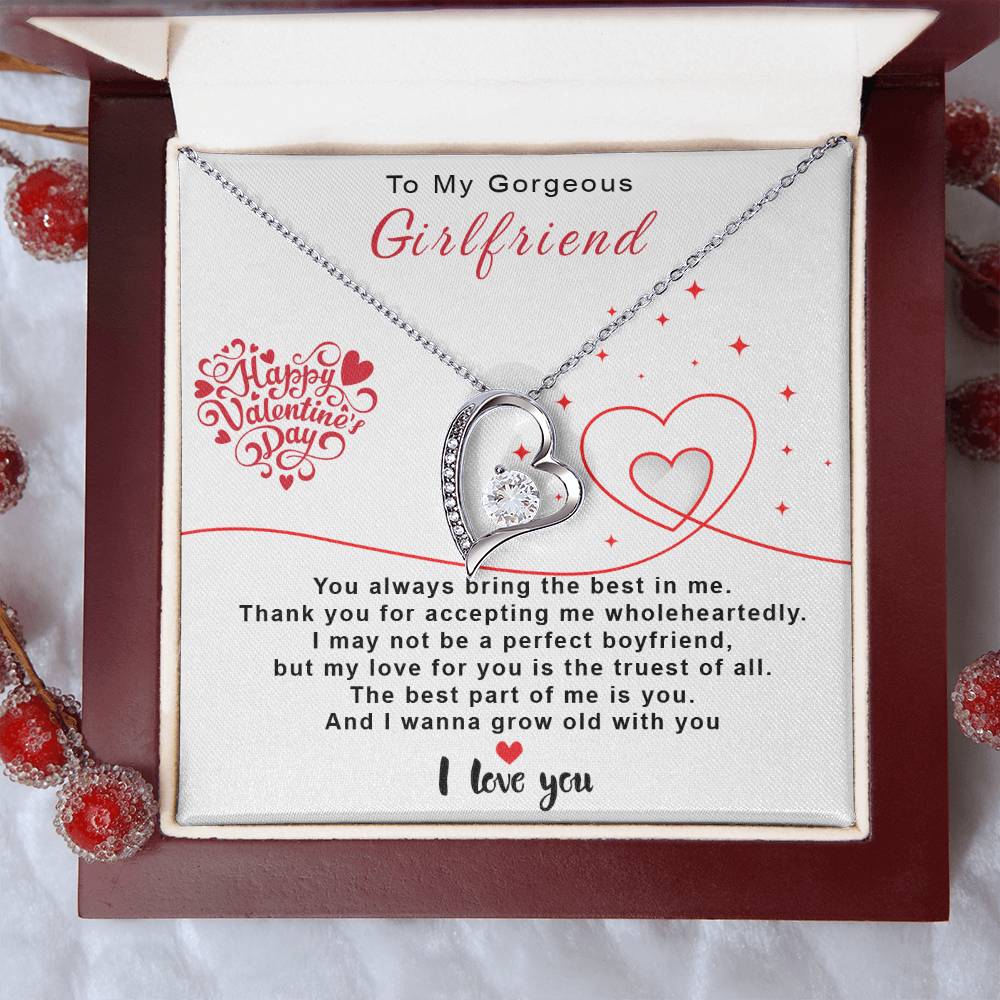 To My Gorgeous Girlfriend Forever Love Necklace