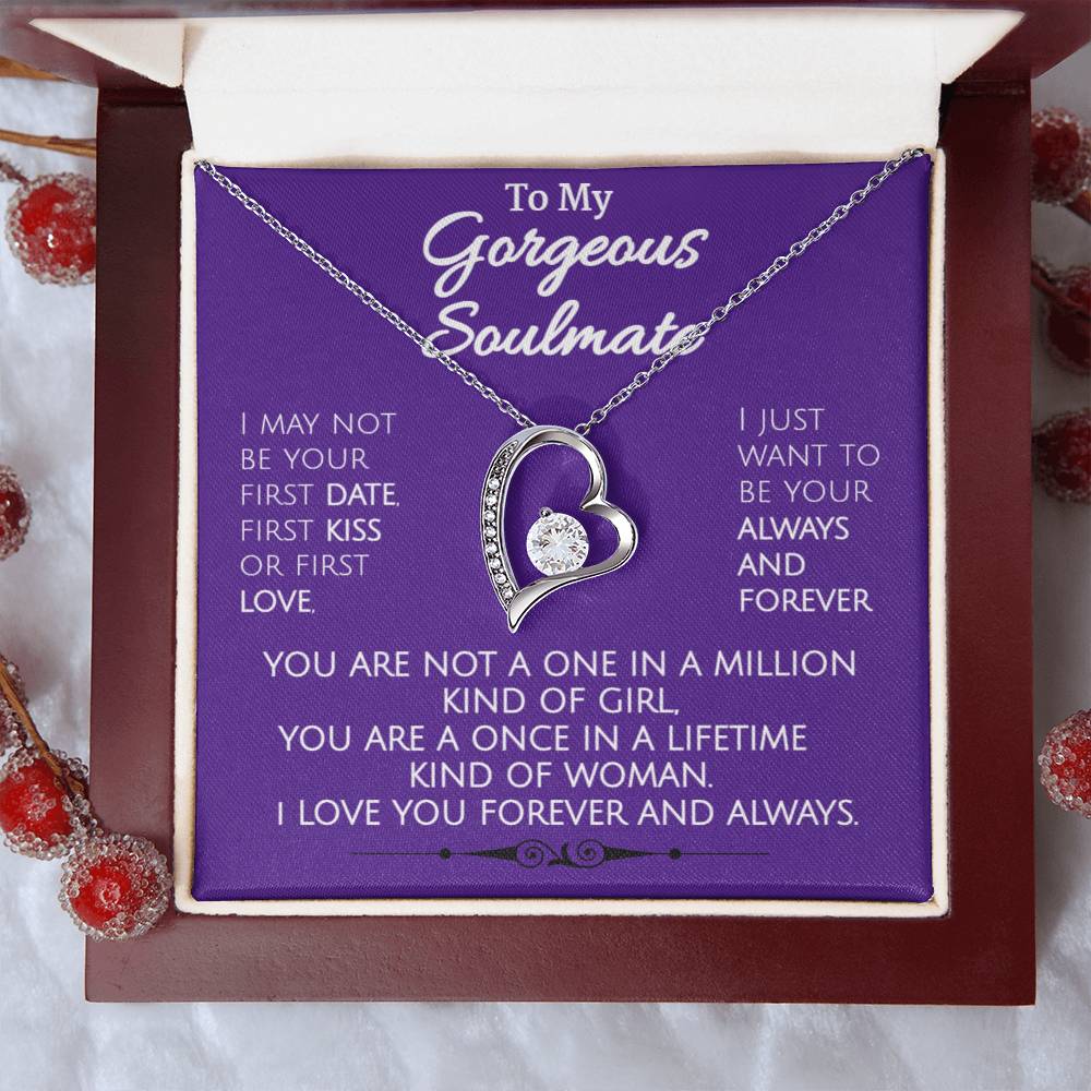 Forever And Always - Stunning Heart Necklace Forever Love Necklace