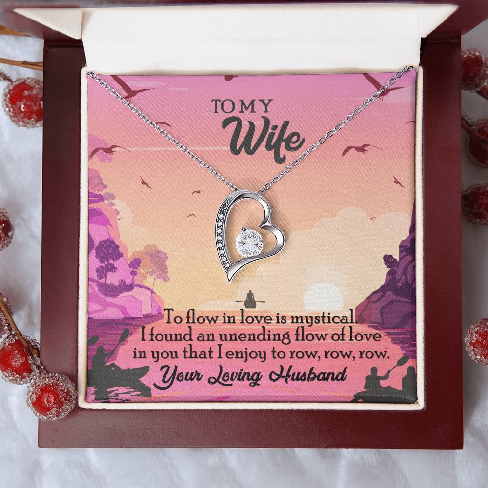 To My Wife Diamond Necklace Anniversary Gift For Wife Gift For Wife Necklace For Wife Birthday Gift For Wife Diamond Necklace For Forever Love Necklace