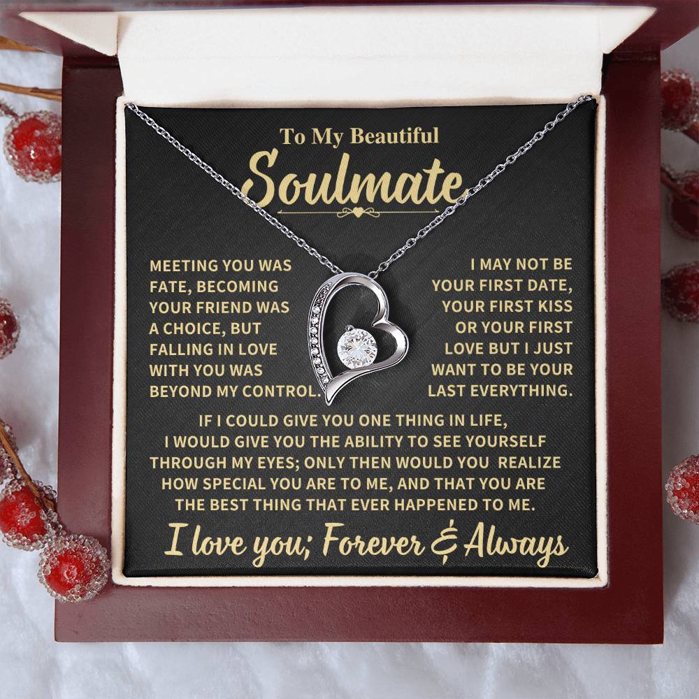 Beautiful Soulmate Gift Forever Love Necklace