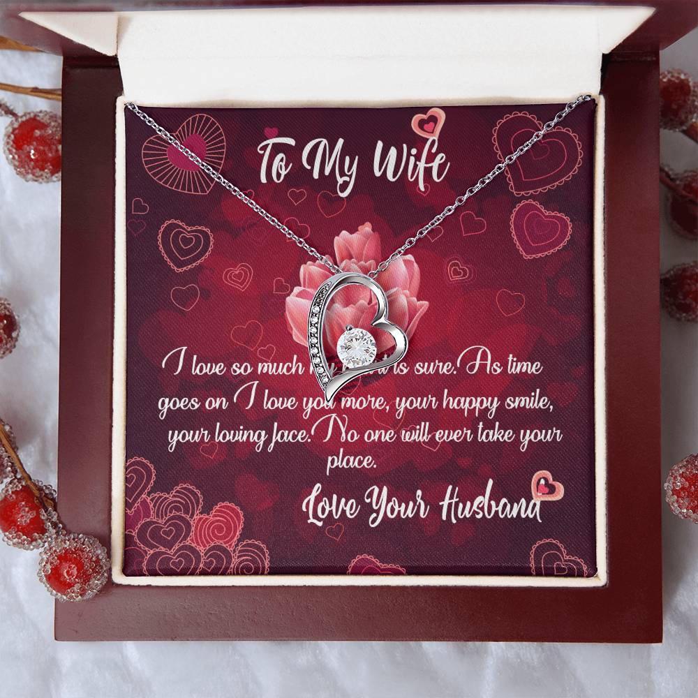 Husband To Wife - I Love So Much Forever Love Necklace Forever Love Necklace