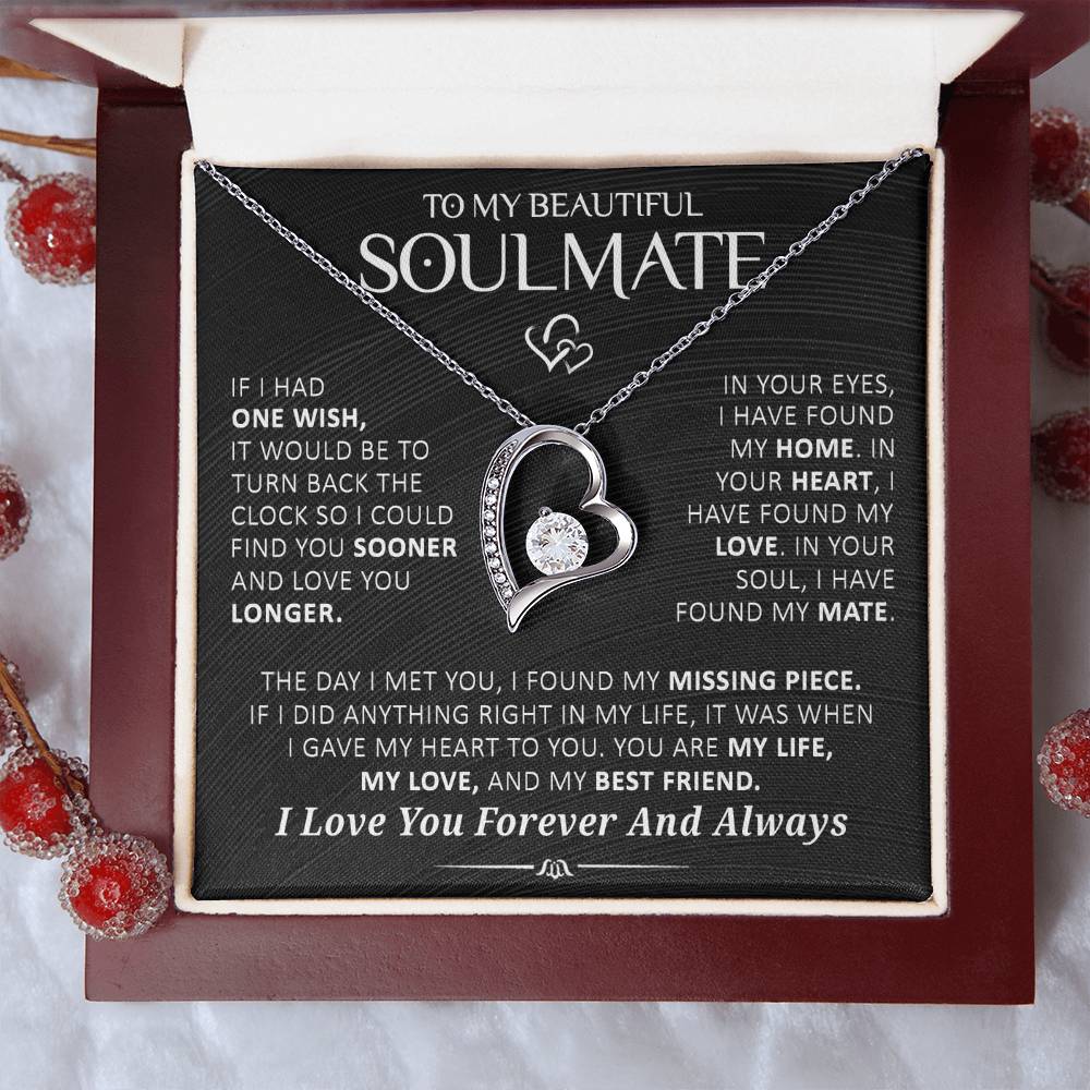 Gift For Soulmate In Your Eyes I Have Found My Home Necklace Forever Love Necklace