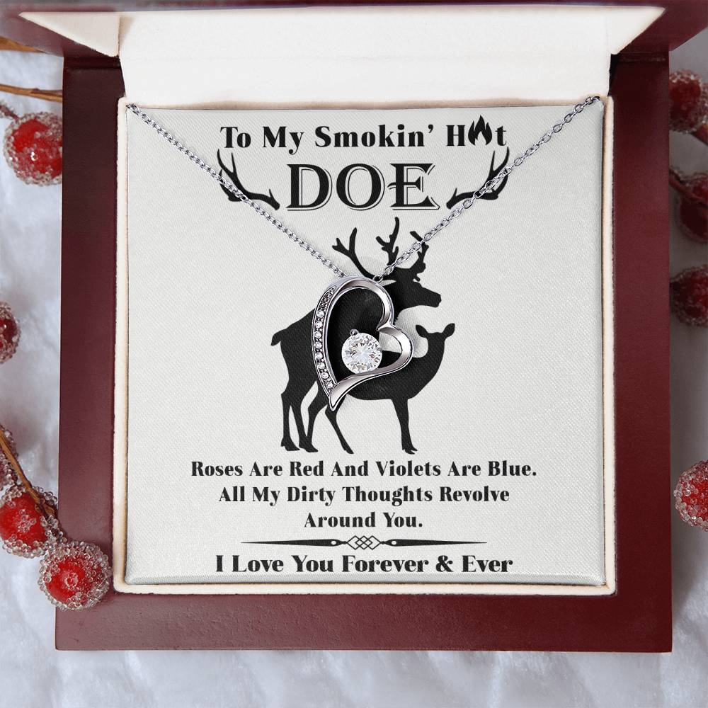 Wife - Roses Are Red Forever Love Necklace Forever Love Necklace