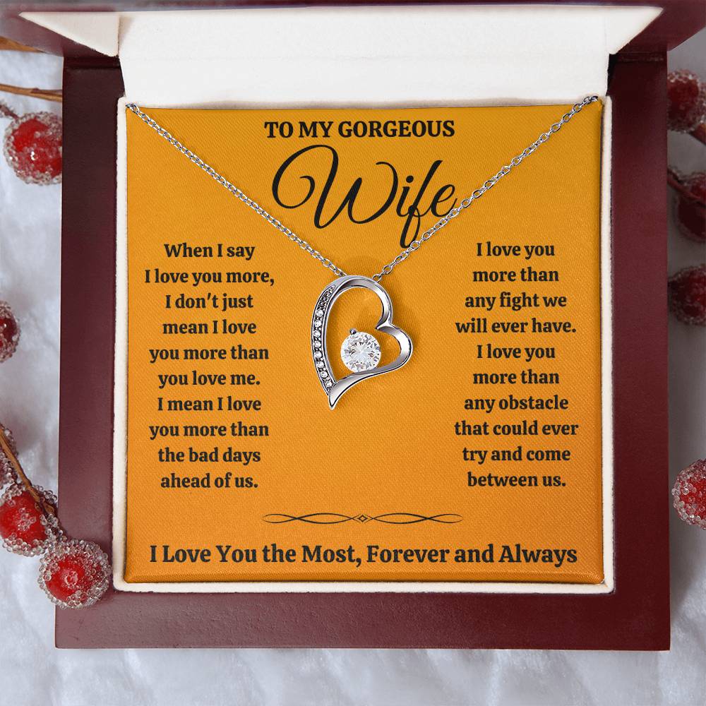 Wife Most Forever Love Necklace