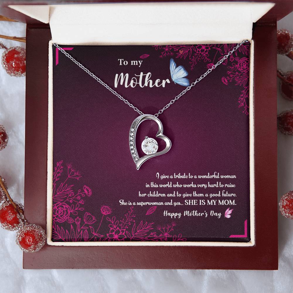 To My Mom 1 Forever Love Necklace