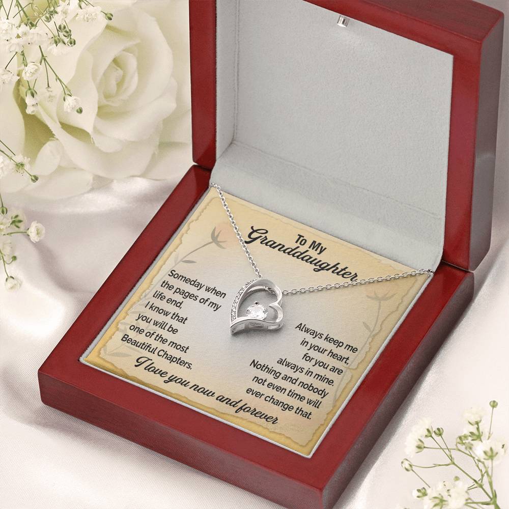 A Gift For Granddaughter Forever Love Necklace - Beautiful Chapters Forever Love Necklace