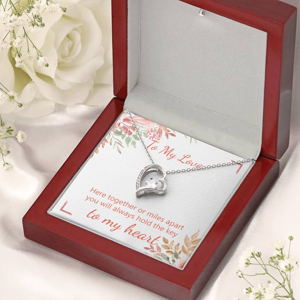 Key To My Heart Forever Love Necklace