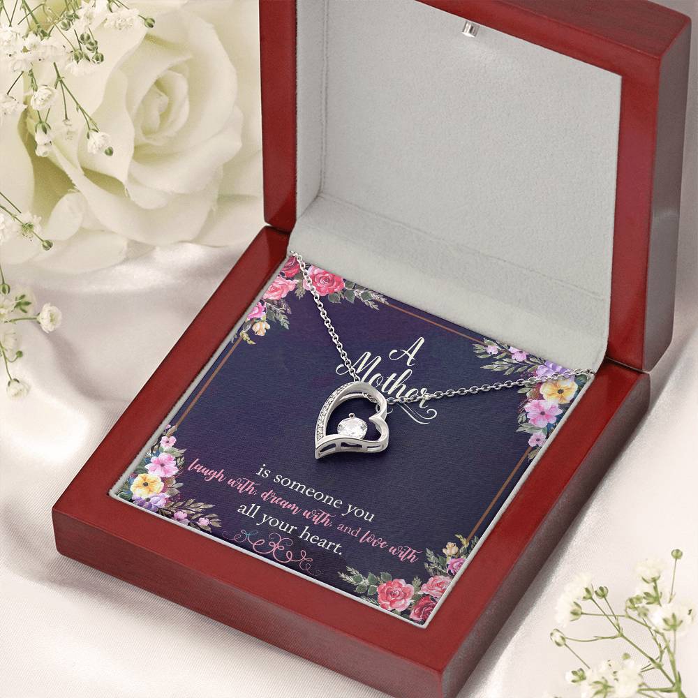 Gift For Mom With Message Card 1 Forever Love Necklace