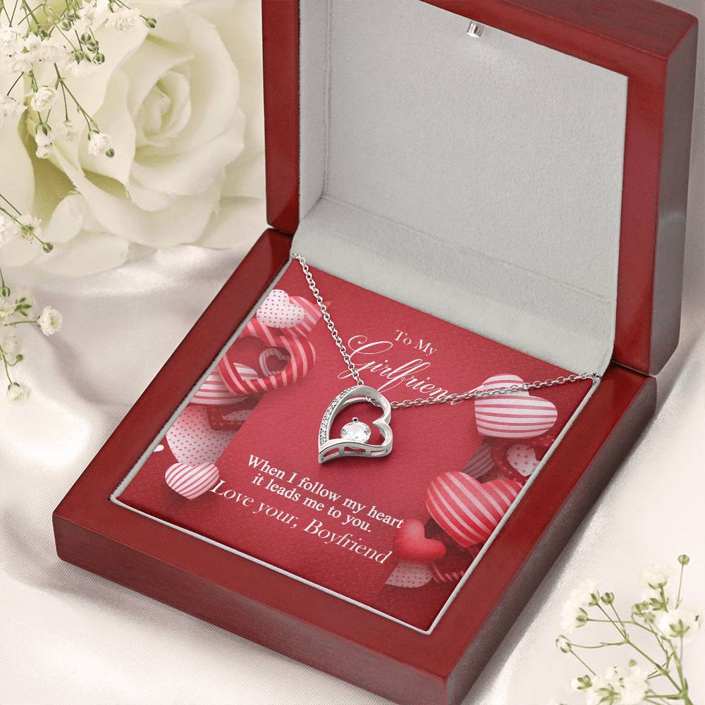 To My Girlfriend Forever Love Necklace