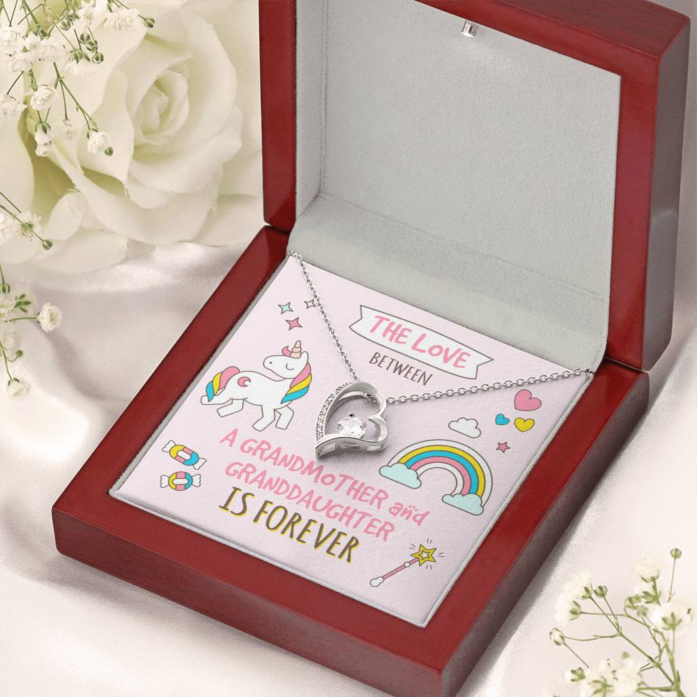 The Love Between A Grandmother And Granddaughter Is Forever Grandma And Granddaughter Necklace Granddaughter Christmas Gift Granddaughter Forever Love Necklace