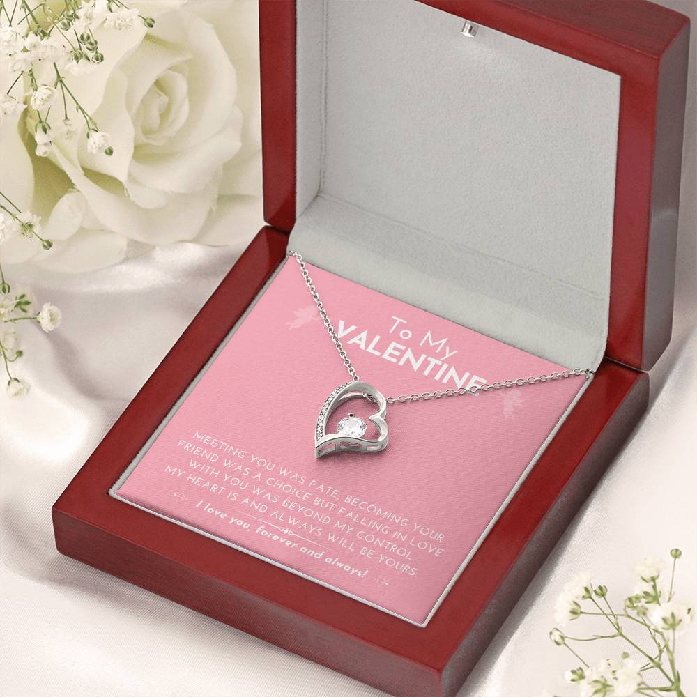 Forever Love Heart Necklace Falling In Love With You Was Beyond My Control....... Forever Love Necklace