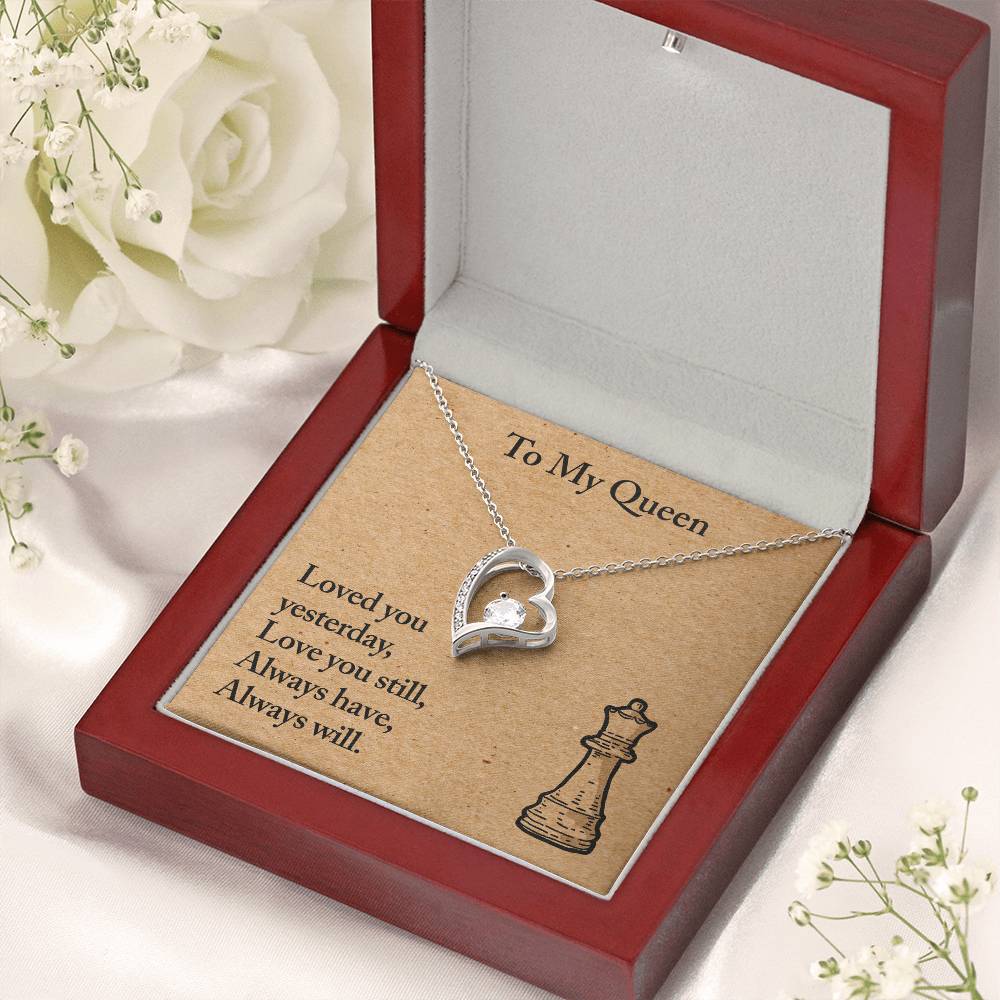 To My Queen ? Necklace - Customize Gift For Chess ? Lover ?? Forever Love Necklace
