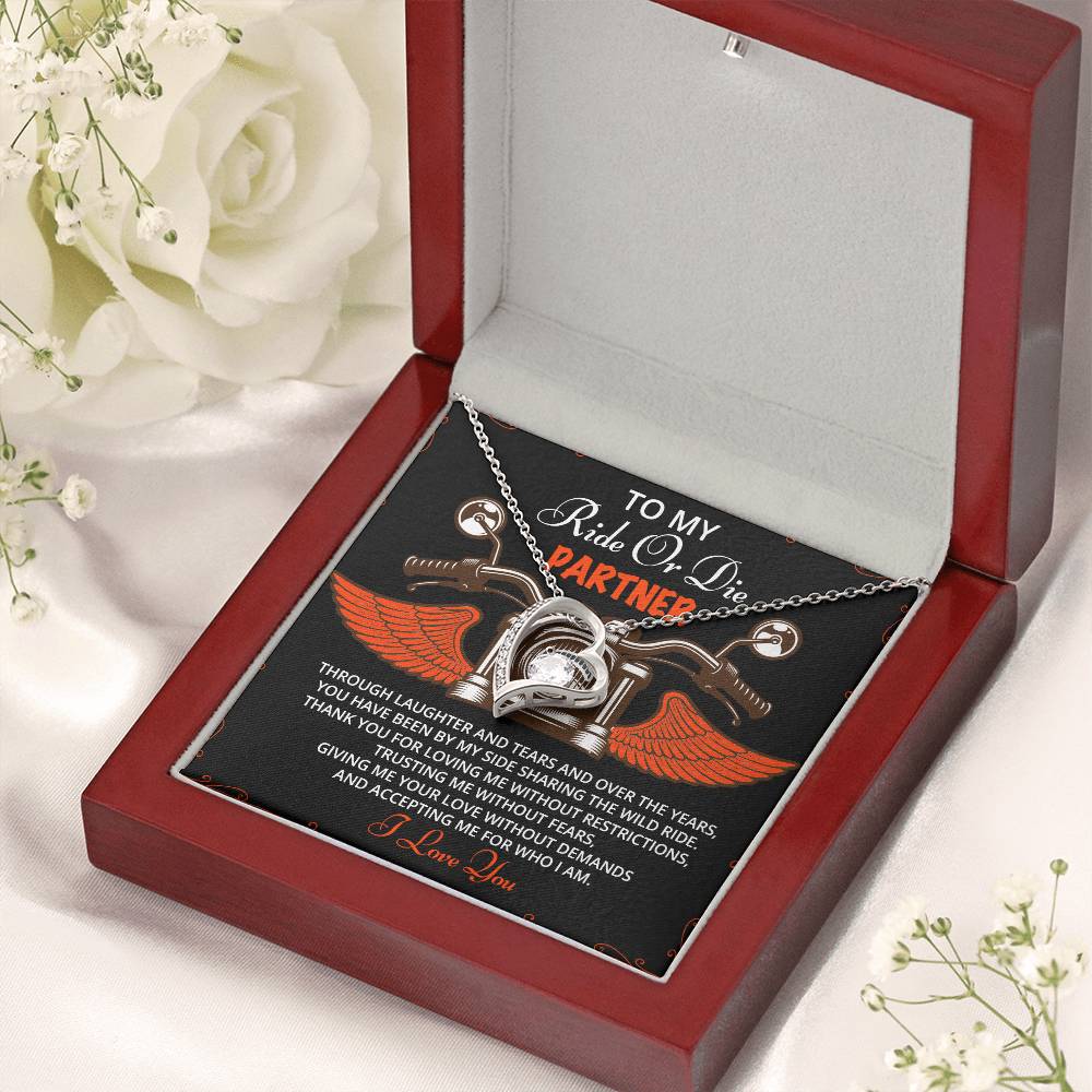 To My Ride Or Die Valentine's Day Necklace Gift For Girlfriend Gift For Valentine's Valentine's Day Gift Friendship Jewelry Forever Love Necklace